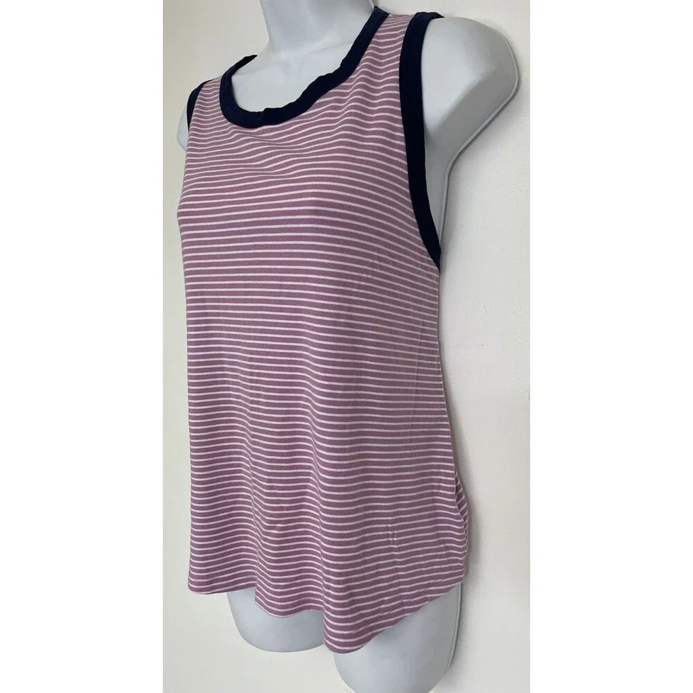 WOMEN'S OLD NAVy  STRIPE RIB-KNIT TANK TOP - SIZE XL  Petite B16 - Picture 3 of 5